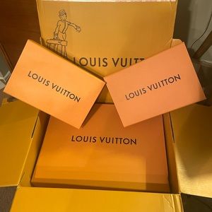 Luis Vuitton boxes. Set of three in perfect condition! Mailed in LV box.
